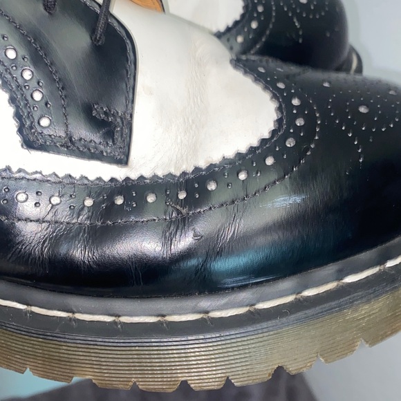 Dr. Martens Two-Tone Black and White Oxfords